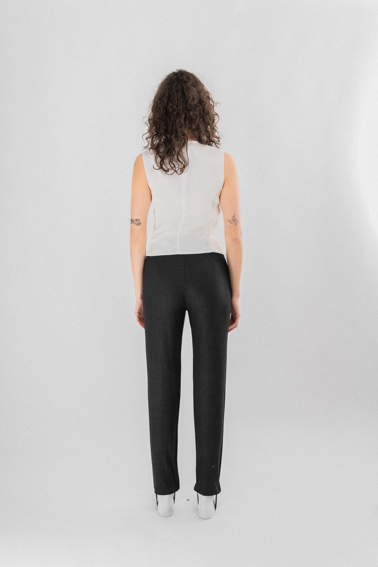 MARTIN MARGIELA - FW01 White label pants with feet straps