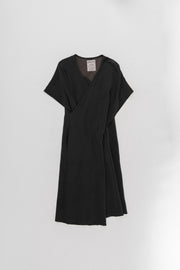 YOHJI YAMAMOTO - Layered asymmetrical dress (late 1980's)