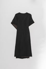 YOHJI YAMAMOTO - Layered asymmetrical dress (late 1980's)