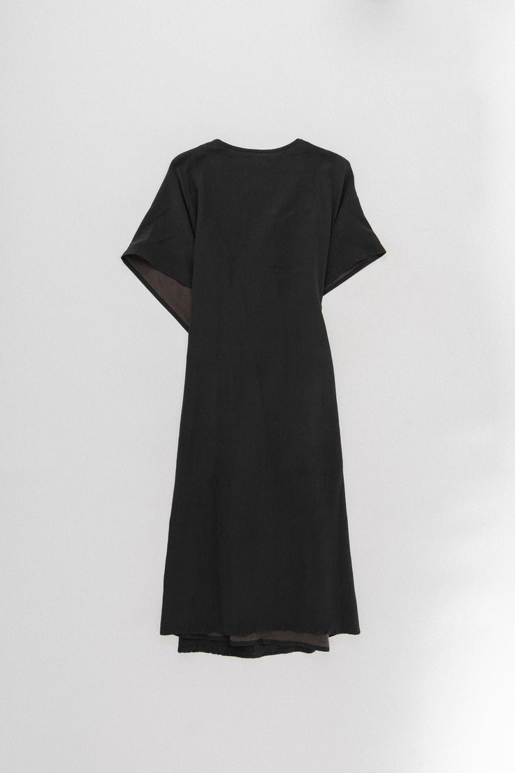 YOHJI YAMAMOTO - Layered asymmetrical dress (late 1980&