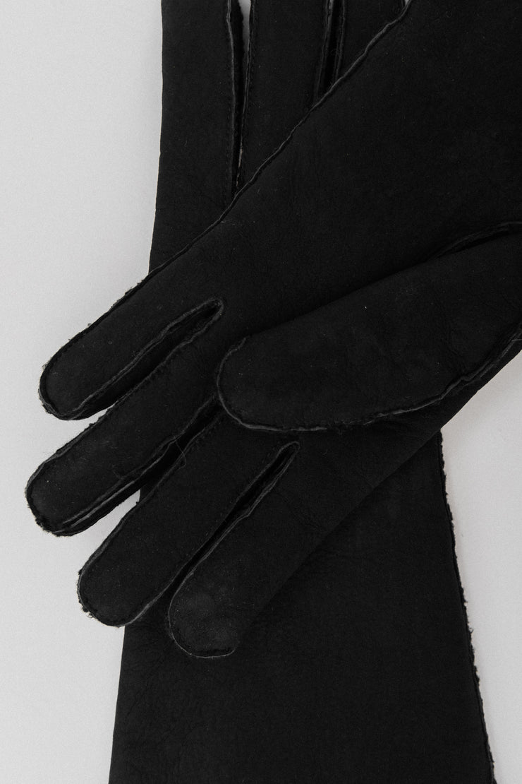 ANN DEMEULEMEESTER - Leather high gloves