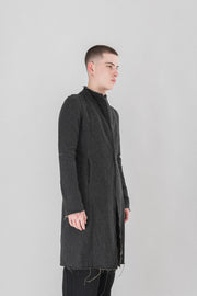 CARPE DIEM LMALTIERI - 1998 Cashmere coat with frayed hems
