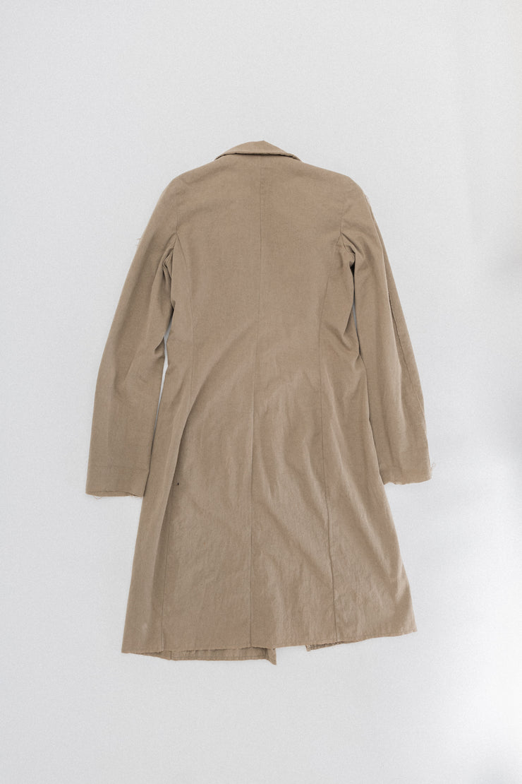 CARPE DIEM LMALTIERI - 2004 Cotton coat with stitching details