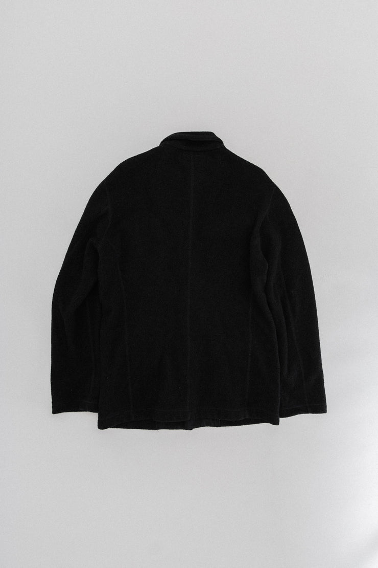 YOHJI YAMAMOTO POUR HOMME - Wool button up coat with flap pockets
