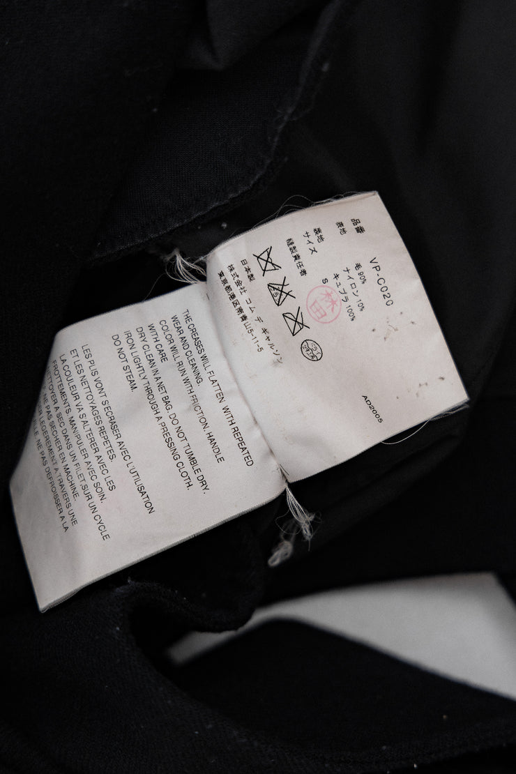 JUNYA WATANABE - FW05 Wide collar jacket with inside out sleeves