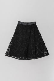 NOIR KEI NINOMIYA - SS16 Layered skirt with flower pattern