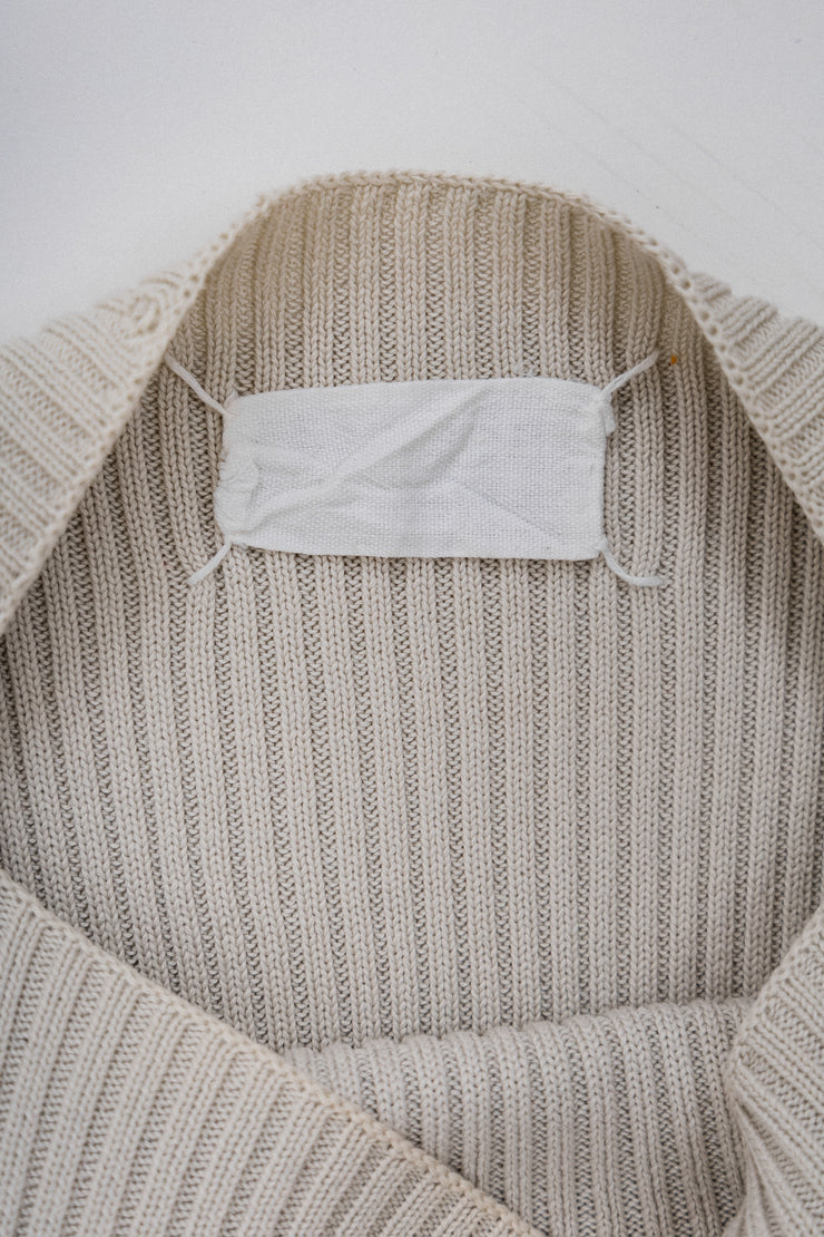 MARTIN MARGIELA - White label Miss Deanna circle sweater (early 00&