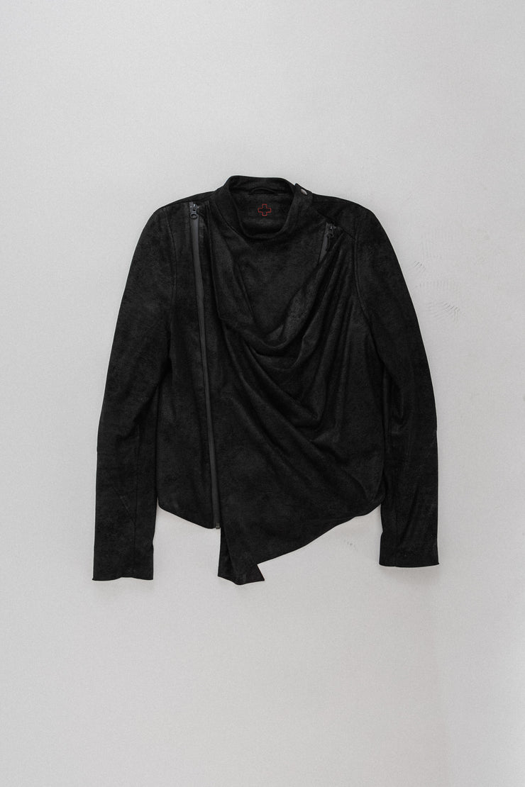 A.F VANDEVORST - FW10 Textured jacket with a front drape (runway)