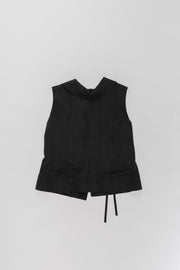 ANN DEMEULEMEESTER - FW95 Iridescent wrap vest