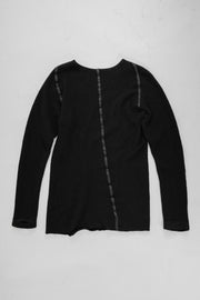 ISAAC SELLAM - Leather stitching knit
