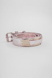 HELMUT LANG - FW03 Pink metallic belt