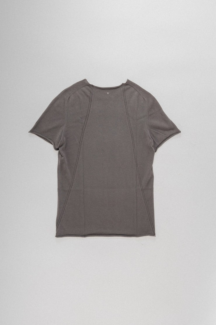 LABEL UNDER CONSTRUCTION - Grey top with raw edges