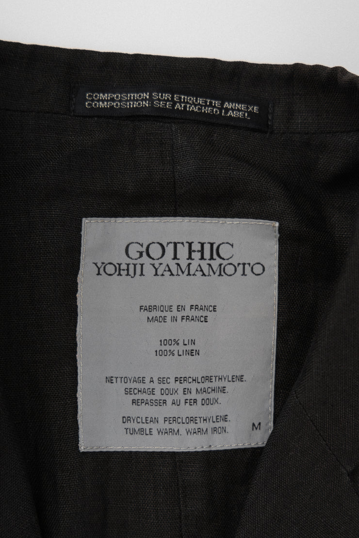 YOHJI YAMAMOTO GOTHIC - Linen spring jacket (90&