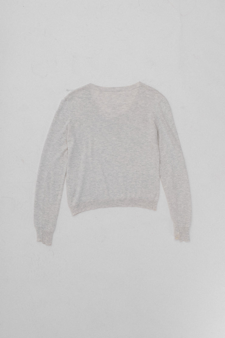 MARTIN MARGIELA - White label collar cut wool knit (early 2000’s)
