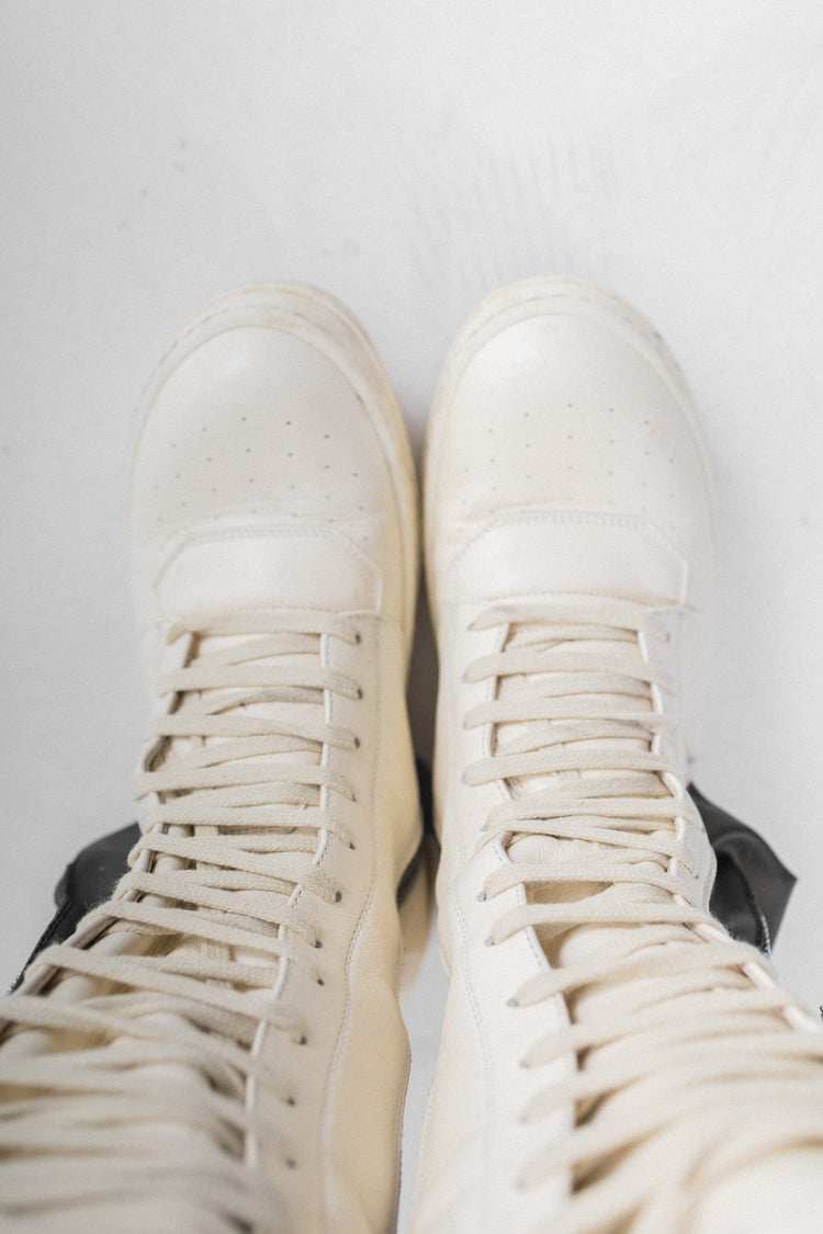 RICK OWENS - SS22 FOGACHINE Milk cargo geobaskets – L'OBSCUR RICK OWENS - SS22 FOGACHINE Milk cargo geobaskets – L'OBSCUR