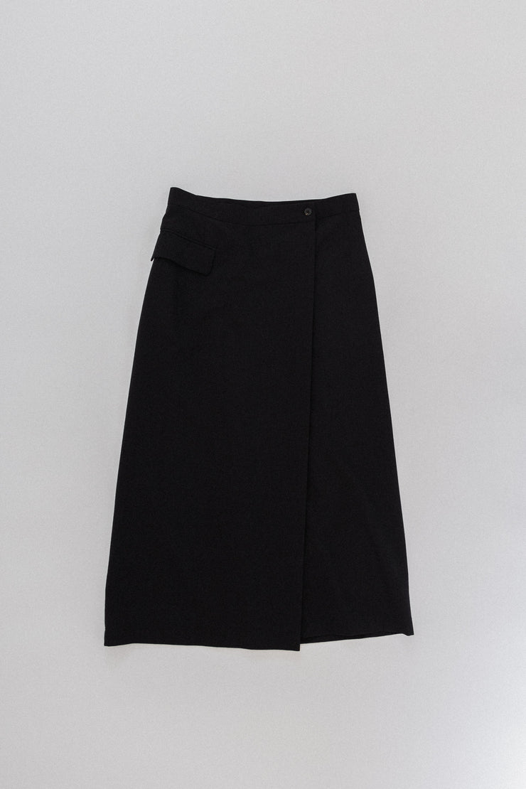 COMME DES GARCONS - FW98 TRICOT Wool skirt with a front pleat