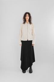 MARTIN MARGIELA - White line asymmetrical skirt (90’s)