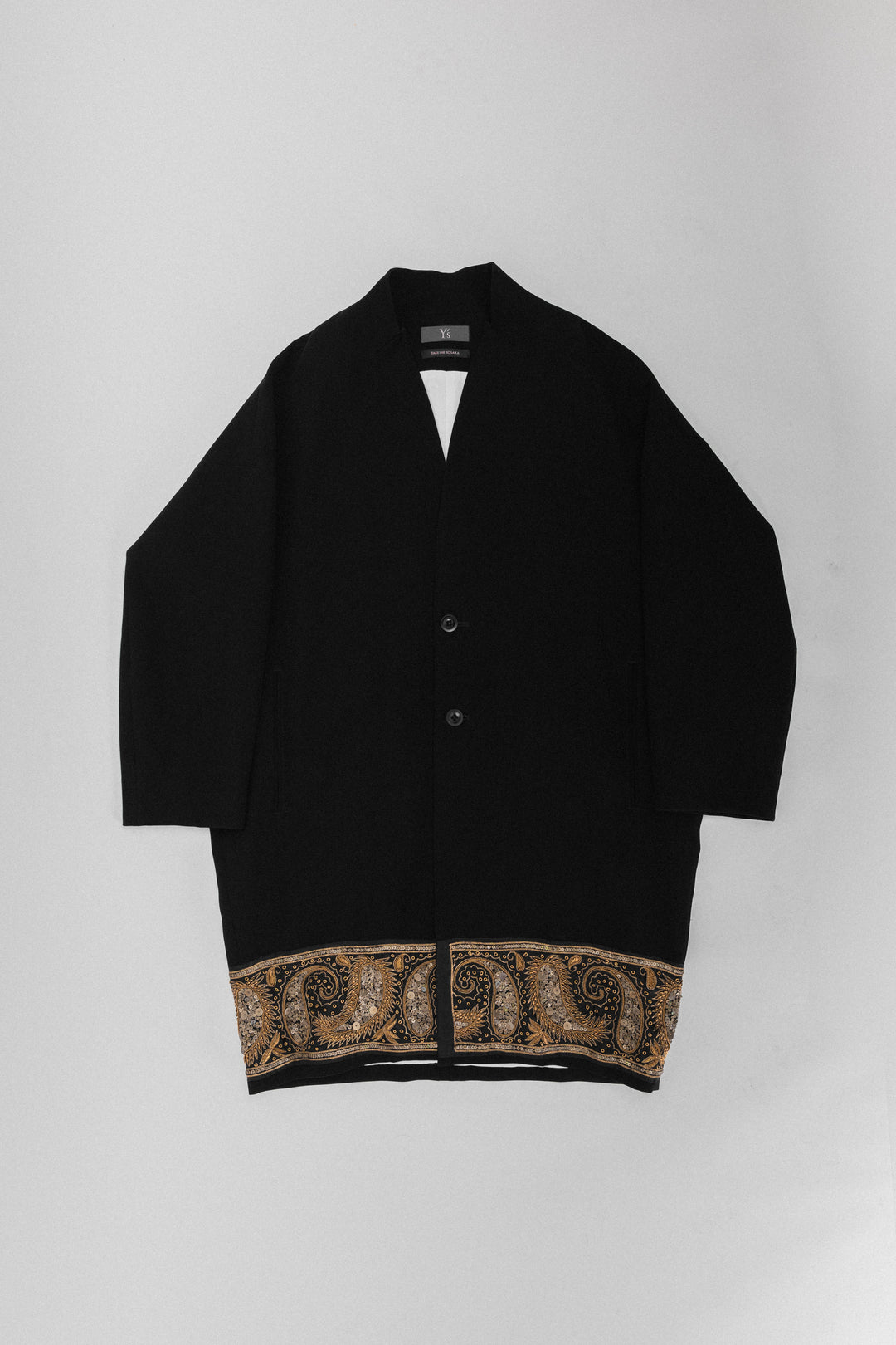 【新品】Y's TAKESHI KOSAKA ワイズ　ヨウジヤマモト YOHJI YAMAMOTO Y'S - Takeshi Kosaka embroidered kimono coat – L'OBSCUR