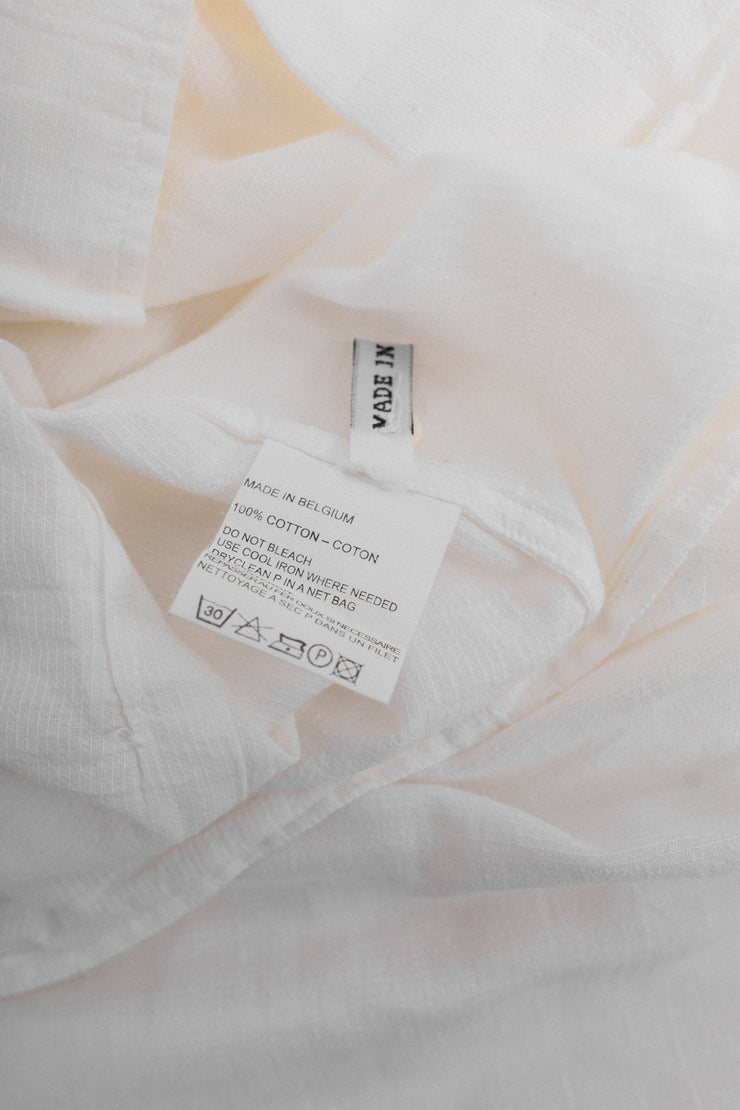ANN DEMEULEMEESTER - White cotton shirt (late 90’s)