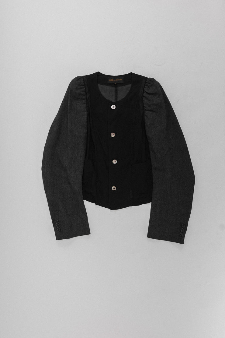 COMME DES GARÇONS - FW93 Mesh jacket with puff sleeves
