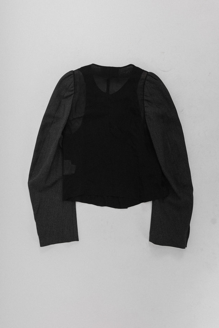 COMME DES GARÇONS - FW93 Mesh jacket with puff sleeves