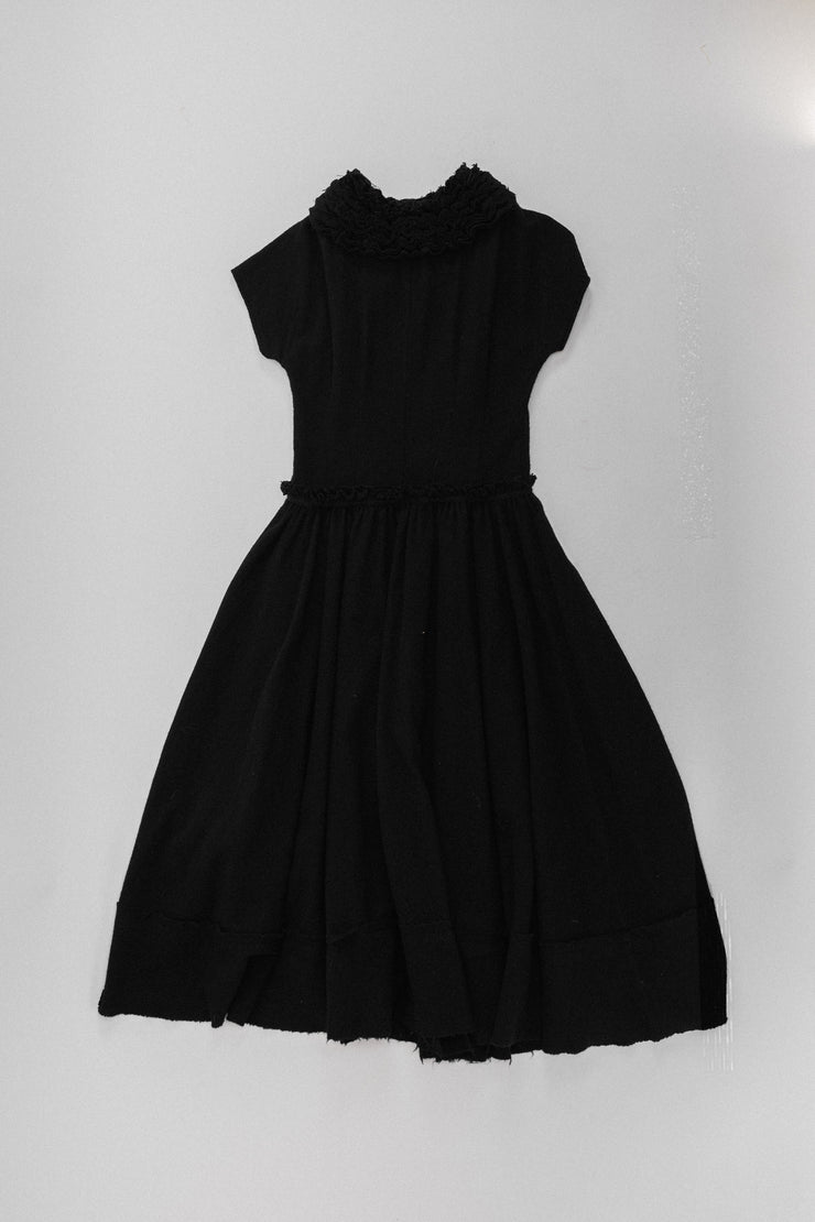 COMME DES GARCONS - Tao Kurihara black button up ruffled dress