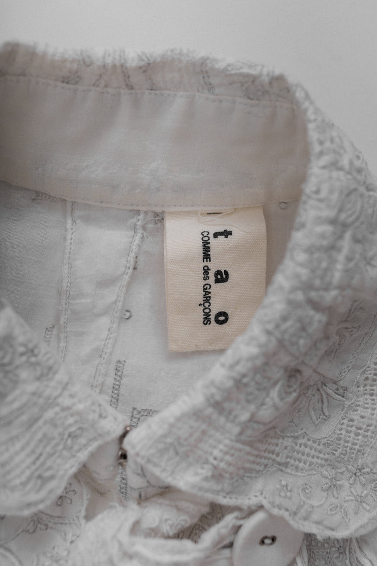 COMME DES GARÇONS - Tao Kurihara white lace jacket