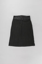 A.F VANDEVORST - Polka dot skirt with a leather waist (sample)