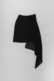 A.F VANDEVORST - Black skirt with a side train (early 00’s)