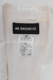 ANN DEMEULEMEESTER - SS05 White fringed jacket (runway)
