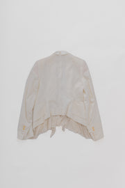 ANN DEMEULEMEESTER - SS05 White fringed jacket (runway)