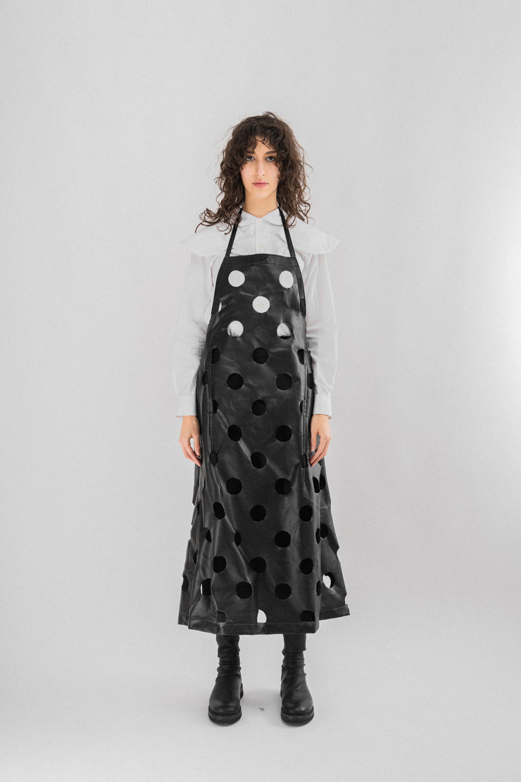 COMME DES GARCONS - Circle cut faux leather apron L'OBSCUR COMME DES GARCONS - Circle cut faux leather apron L'OBSCUR