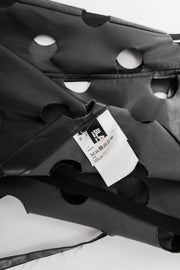 COMME DES GARCONS - Circle cut faux leather apron