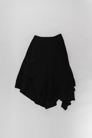 COMME DES GARCONS - FW04 Deconstructed black skirt