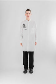 YOHJI YAMAMOTO POUR HOMME - SS19 Long white shirt "It's only yesterday"