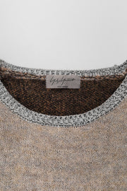 YOHJI YAMAMOTO POUR HOMME - FW13 Mohair knitted sweater "Thank you for your help" (runway)