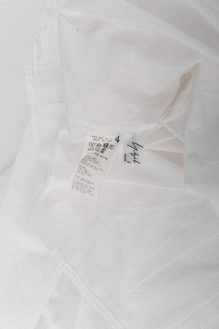 YOHJI YAMAMOTO POUR HOMME - SS19 Long white shirt "It&