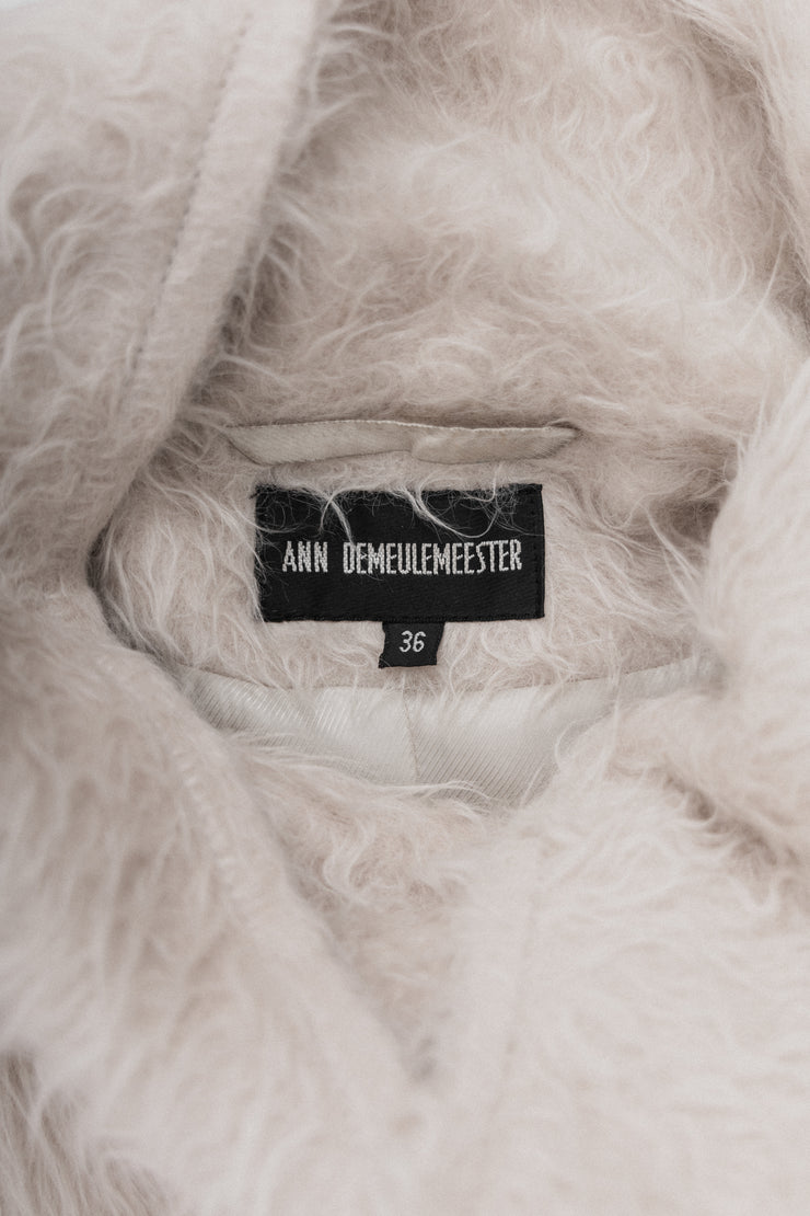 ANN DEMEULEMEESTER - FW10 Alpaca wool transformable coat