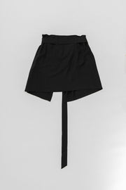 ANN DEMEULEMEESTER - Paper bag waist short skirt (late 90's)