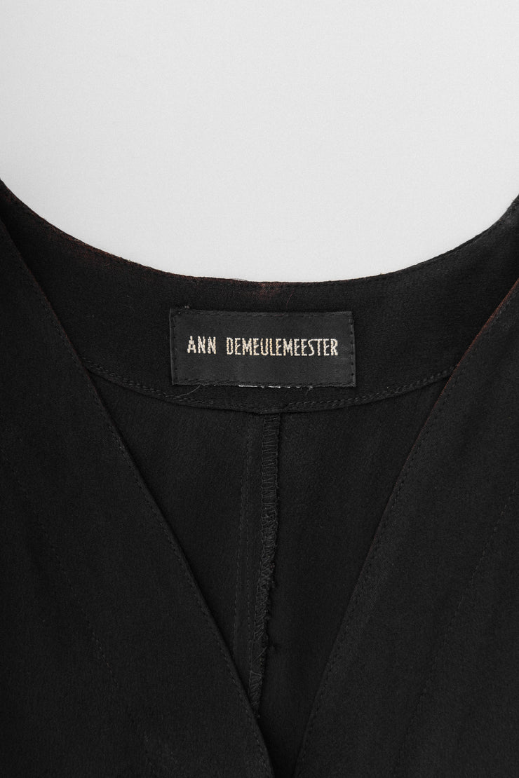 ANN DEMEULEMEESTER - FW93 Long button up vest