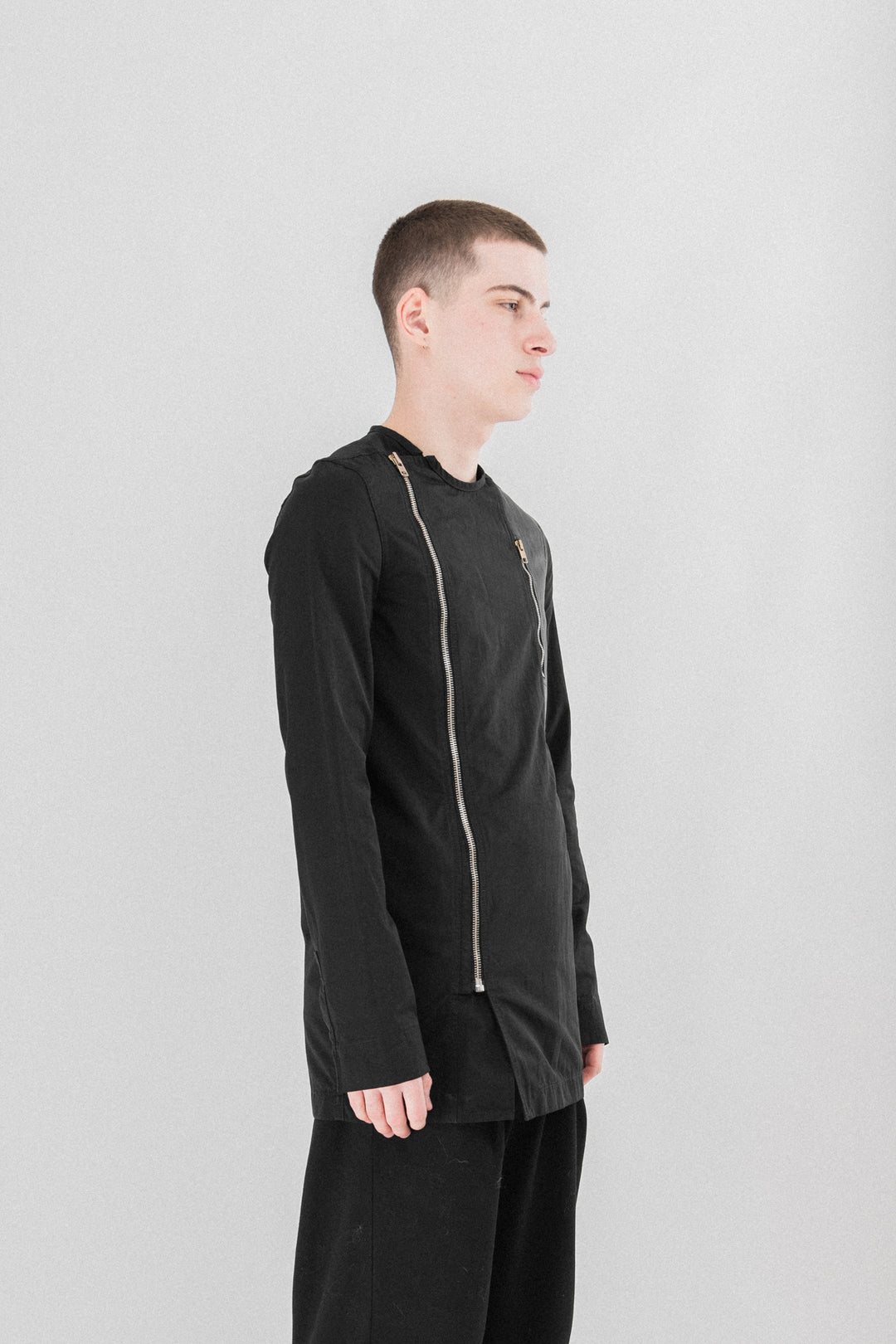 RICK OWENS - SS14 VICIOUS Zip up patch jacket (runway) – L'OBSCUR