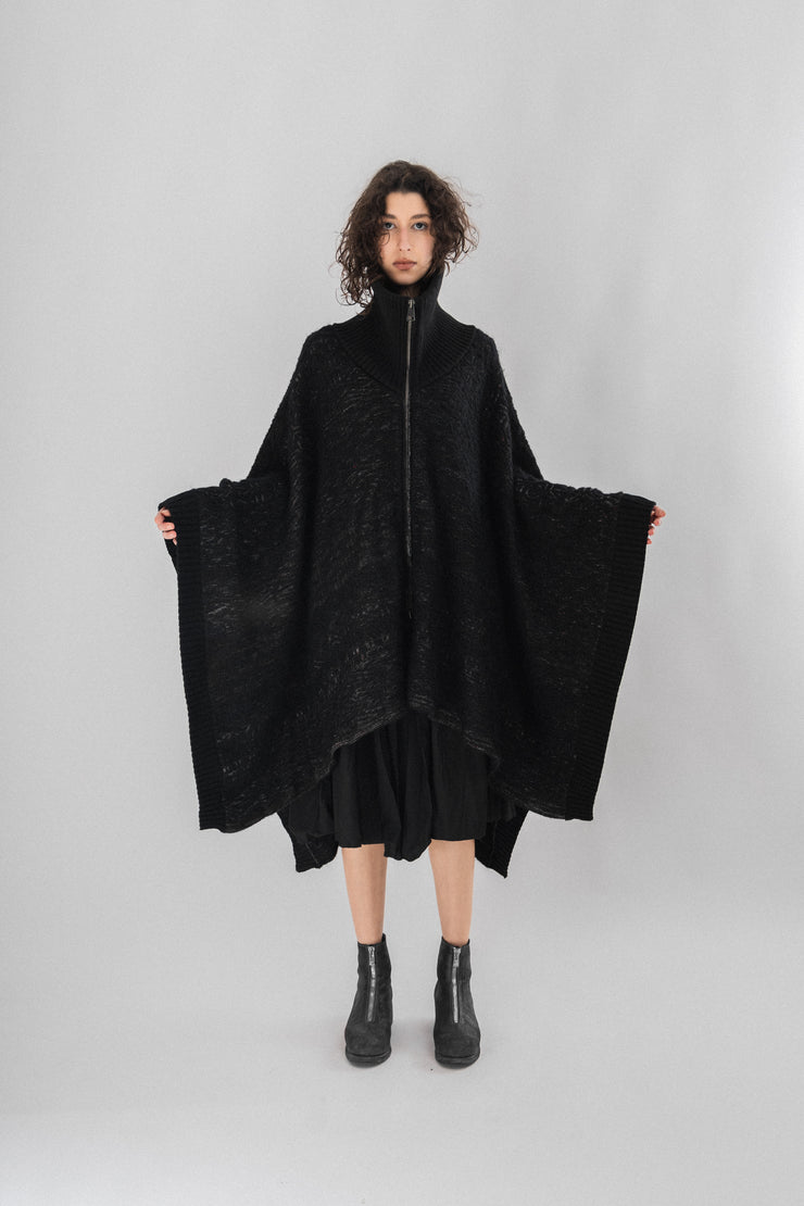 A.F VANDEVORST - FW08 Mohair heavy knitted cloak