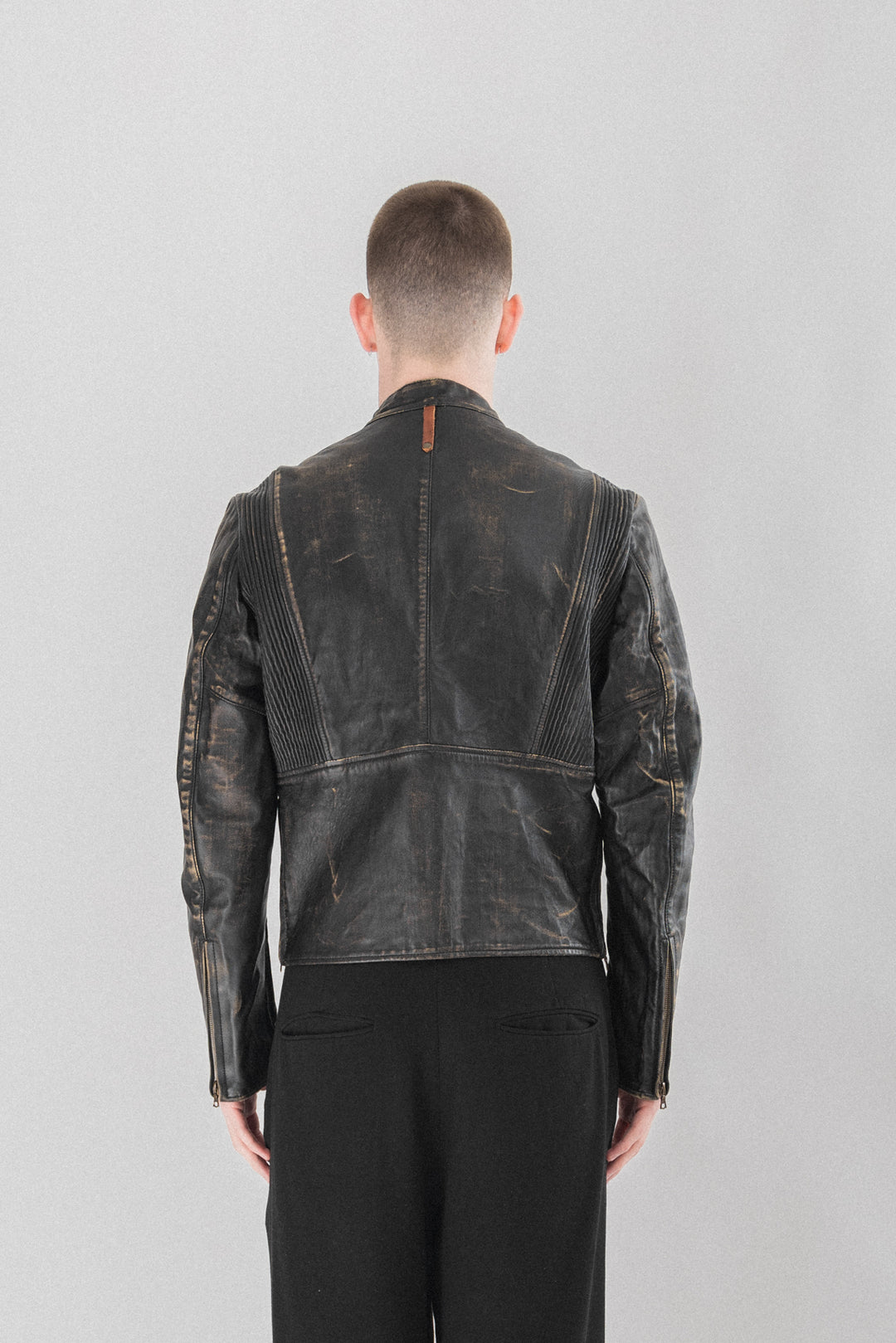 isaac sellam レザージャケット24fw aw Isaac Sellam | AW24/25 - Single button leather blazer