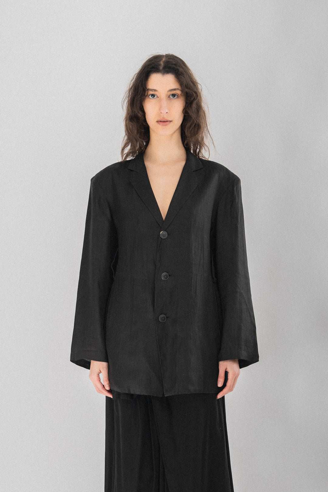 9*6様 1990s Yohji Yamamoto 漆黒 ハリ感 天然素材 シャ Top-4664_1_1080x.jpg?v=1679578272