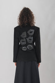 COMME DES GARCONS - FW00 "Hard and forceful" Lip cutout jacket
