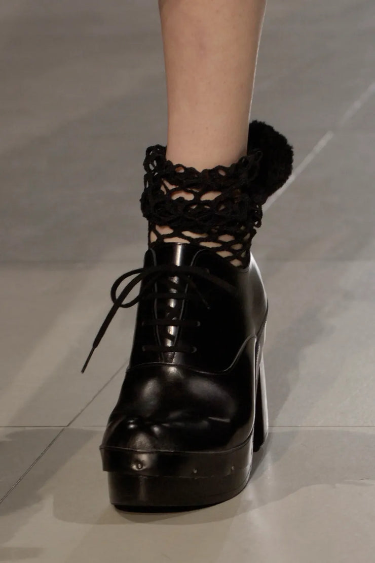 COMME DES GARCONS - FW07 Studded leather heels (runway)