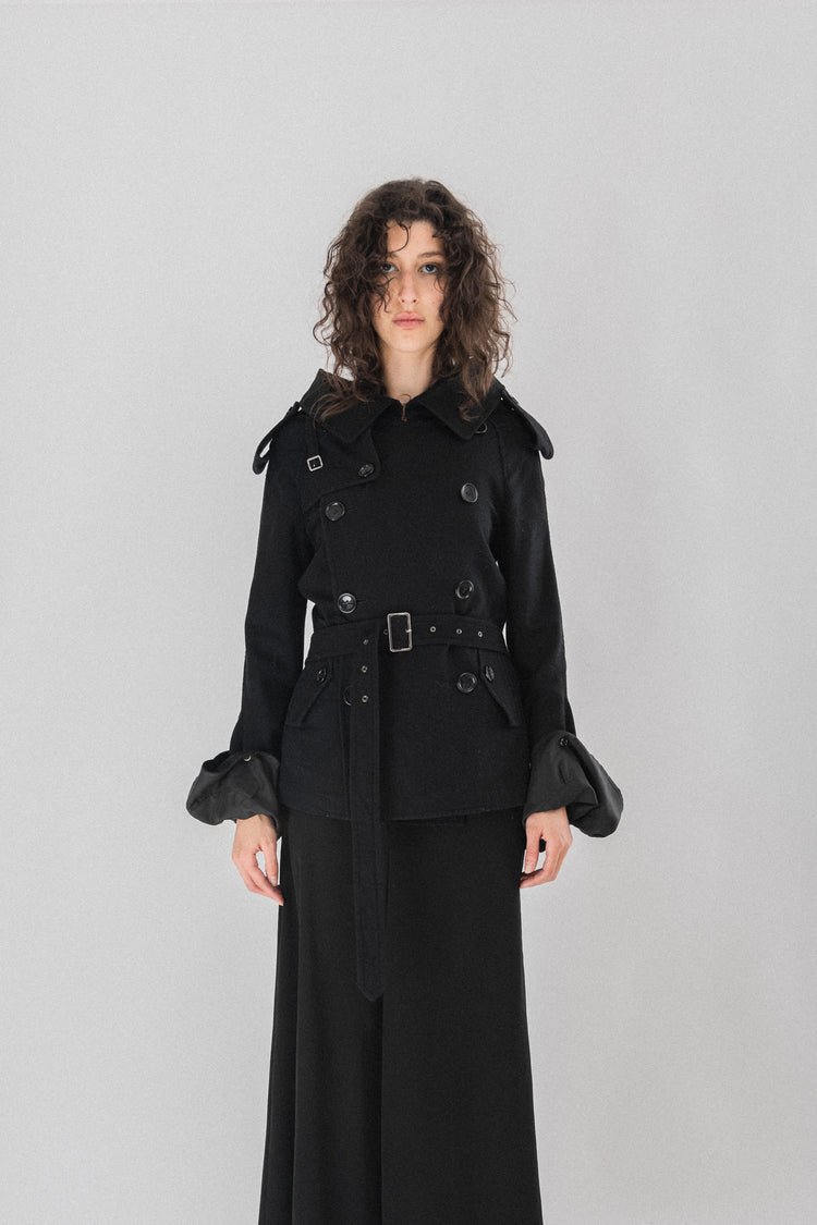 JUNYA WATANABE - FW05 Wide collar jacket with inside out